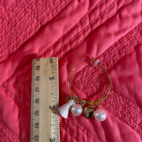 NWT SUGARFIX BY BAUBLEBAR EARRINGS GOLD AND PEARL - Picture 4 of 5